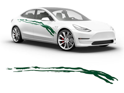 3M Dark Green Wear Away Body Graphic~Full Side Auto Decal Kit~0