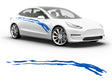 3M Azure Blue Wear Away Body Graphic~Full Side Auto Decal Kit~0