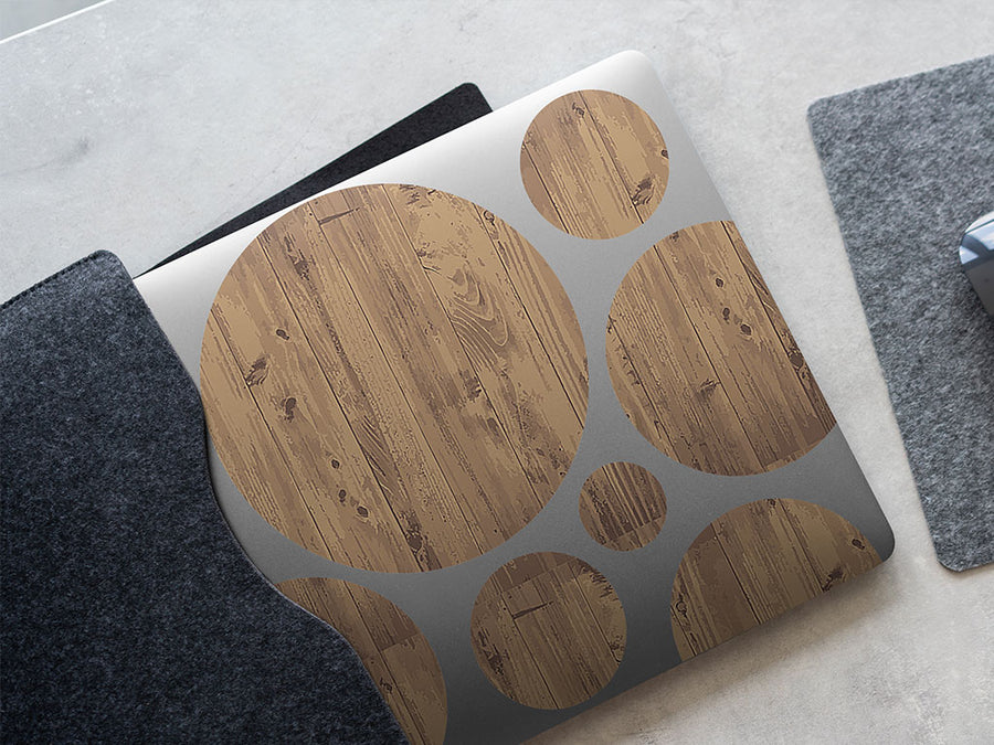 weathered oak  DIY Laptop Stickers
