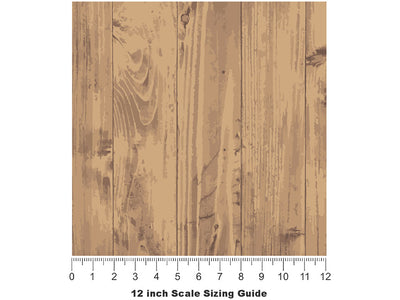 Weathered Oak Wood Plank Vinyl Film Pattern Size 12 inch Scale~Rwraps Weathered Oak Wood Plank Sizing Chart~3