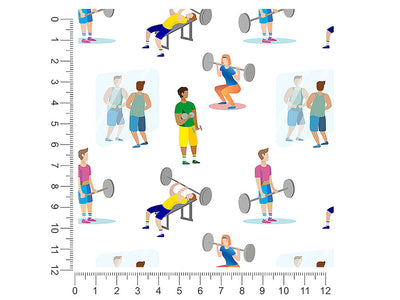 weightlifting gains sport 1ft x 1ft Craft Sheets