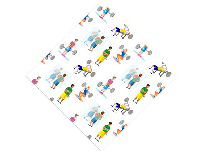 Weightlifting Gains Sport Vinyl Wrap Pattern