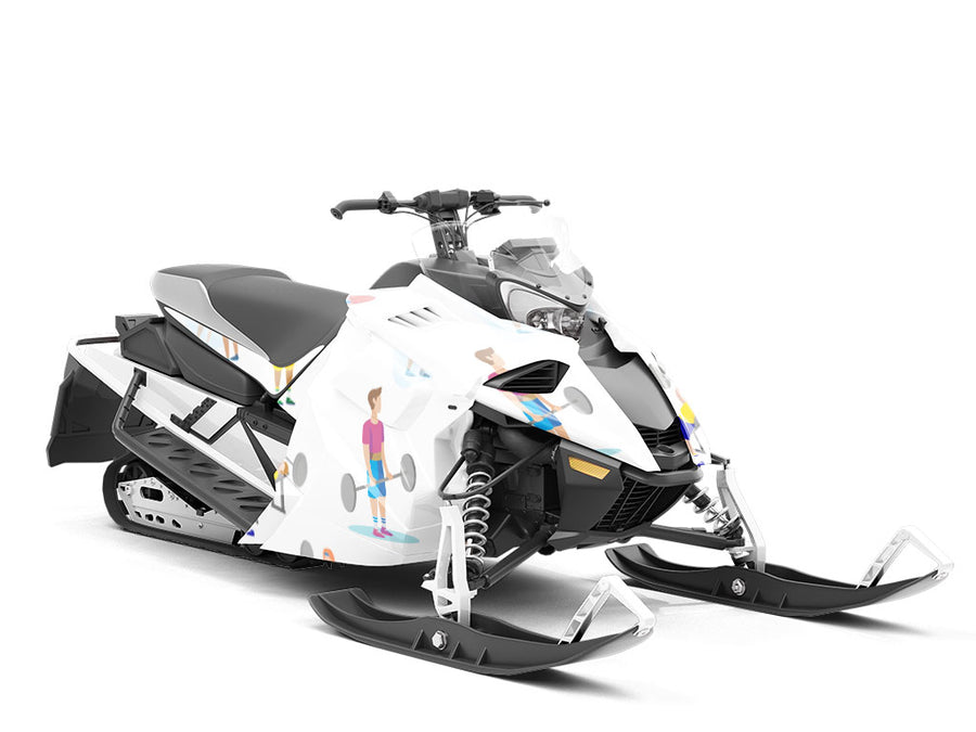 Weightlifting Gains Sport Custom Wrapped Snowmobile