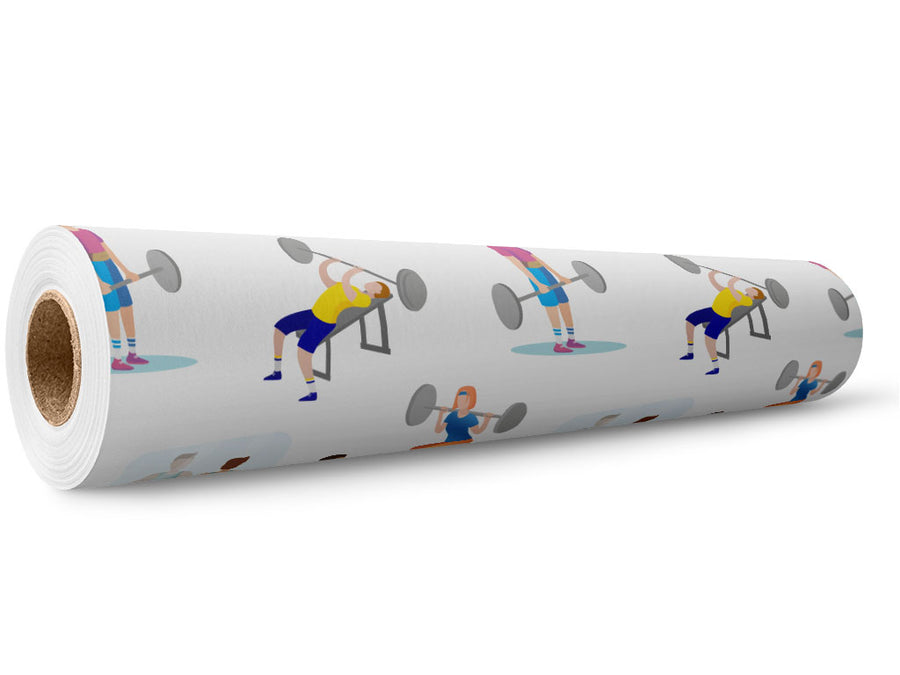 Weightlifting Gains Sport Wrap Film Wholesale Roll~Rwraps Series 914 Digitally Printed Vinyl Roll~5