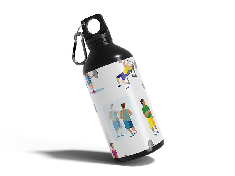 weightlifting gains sport Water Bottle DIY Stickers