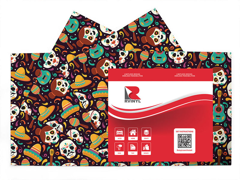 welcome home day of the dead Craft Vinyl Sheet Pack