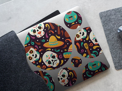 welcome home day of the dead DIY Laptop Stickers