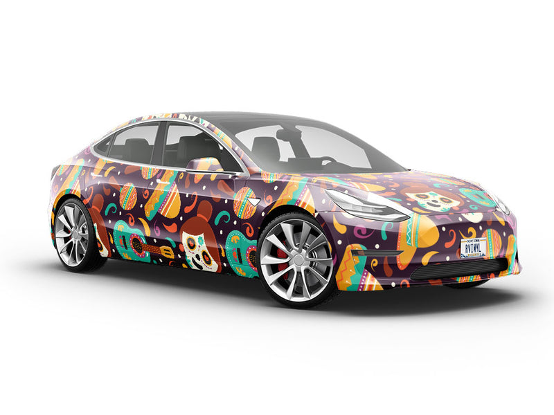 Welcome Home Day of the Dead Vehicle Vinyl Wrap