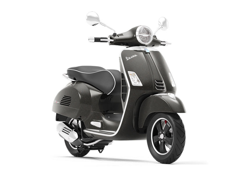 Welded Black Diamond Plate Vespa Scooter Wrap Film