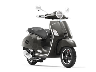 Welded Black Diamond Plate Vespa Scooter Wrap Film