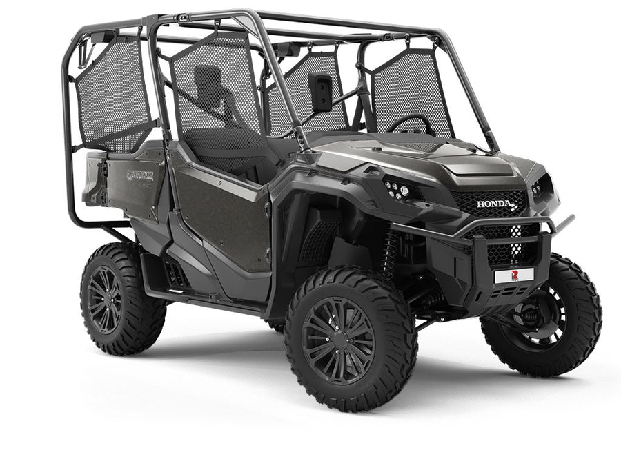 Welded Black Diamond Plate Utility Vehicle Vinyl Wrap