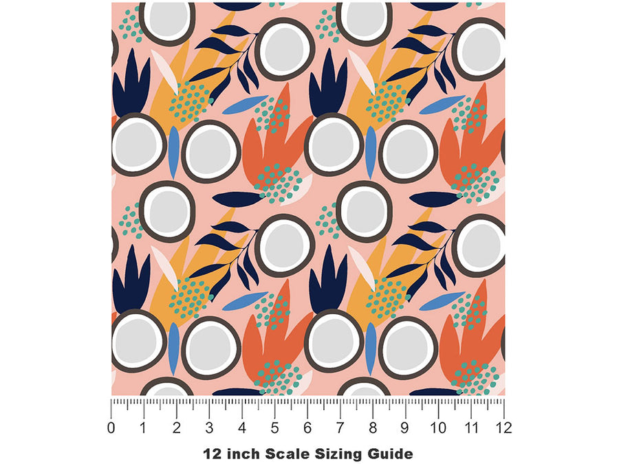 West Coast Tall Fruit Vinyl Film Pattern Size 12 inch Scale~Rwraps West Coast Tall Fruit Sizing Chart~2