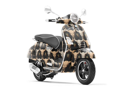 Western Hide Animal Vespa Scooter Wrap Film