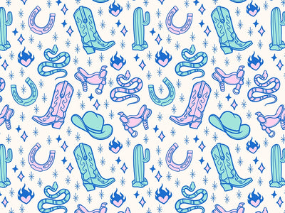 Western Sparkle Cowboy Vinyl Wrap Pattern~Rwraps Series 914 Digitally Printed Vinyl Wrap~0