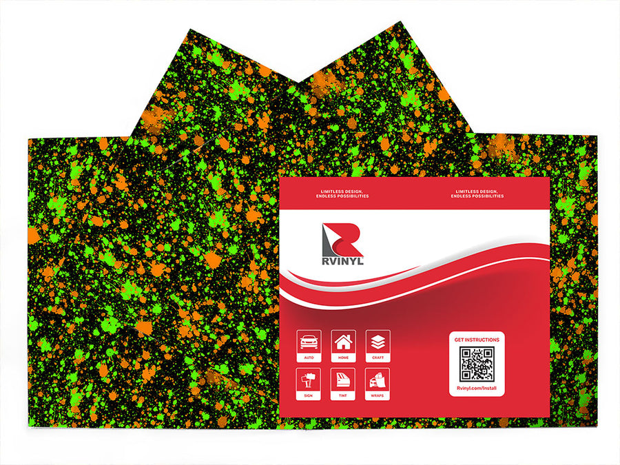 wet grass paint splatter Craft Vinyl Sheet Pack