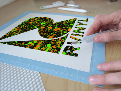 wet grass paint splatter Easy Weed Craft Vinyl