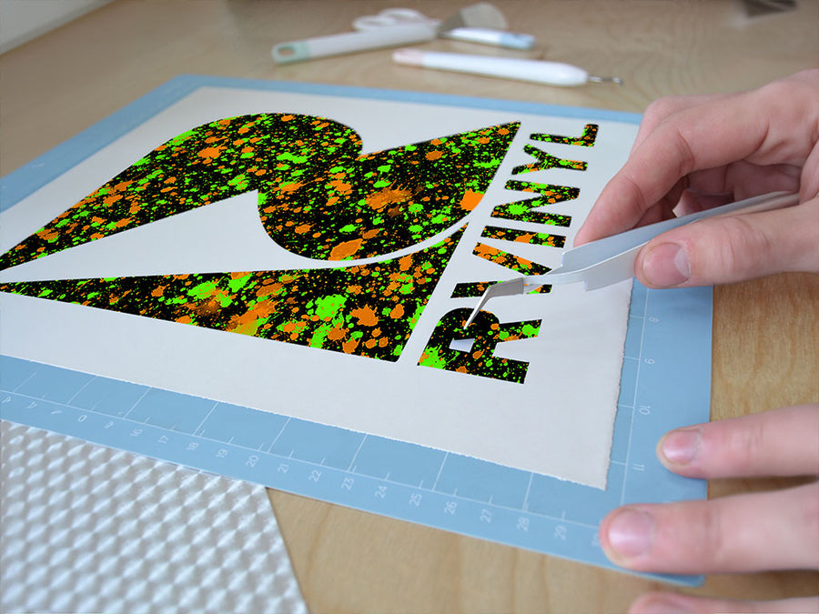 wet grass paint splatter Easy Weed Craft Vinyl