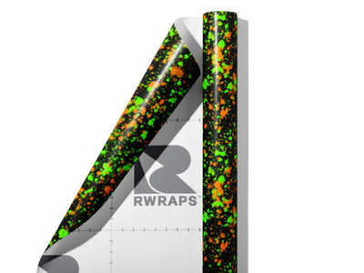 Wet Grass Paint Splatter Wrap Film Sheets~Rwraps Series 914 Wet Grass Paint Splatter Scrolled Sheet~3