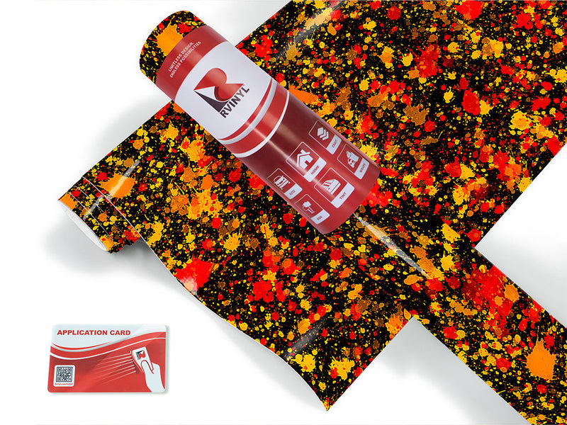wet leaves paint splatter Craft Vinyl Roll