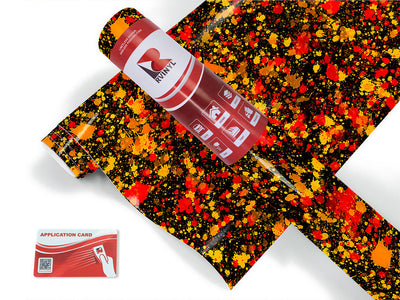 wet leaves paint splatter Craft Vinyl Roll
