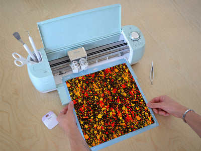 wet leaves paint splatter Cricut Compatible Vinyl