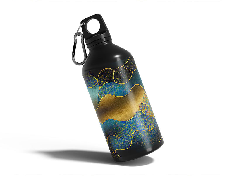 whining waves water Water Bottle DIY Stickers