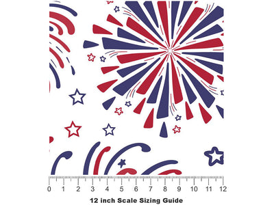 Whirling Dervish Americana Vinyl Film Pattern Size 12 inch Scale~Rwraps Whirling Dervish Americana Sizing Chart~3