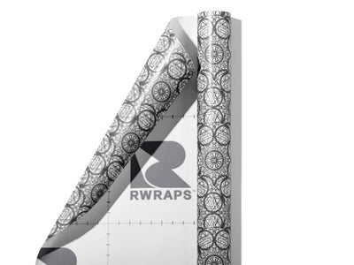 White Alchemy Mandala Wrap Film Sheets~Rwraps Series 914 White Alchemy Mandala Scrolled Sheet~3
