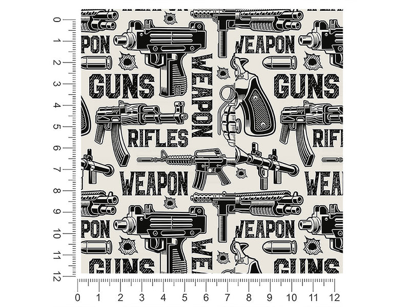 white arsenal weapon 1ft x 1ft Craft Sheets