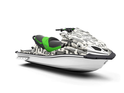 White Arsenal Weapon Jet Ski Vinyl Customized Wrap