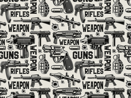 White Arsenal Weapon Vinyl Wrap Pattern~Rwraps Series 914 Digitally Printed Vinyl Wrap~0