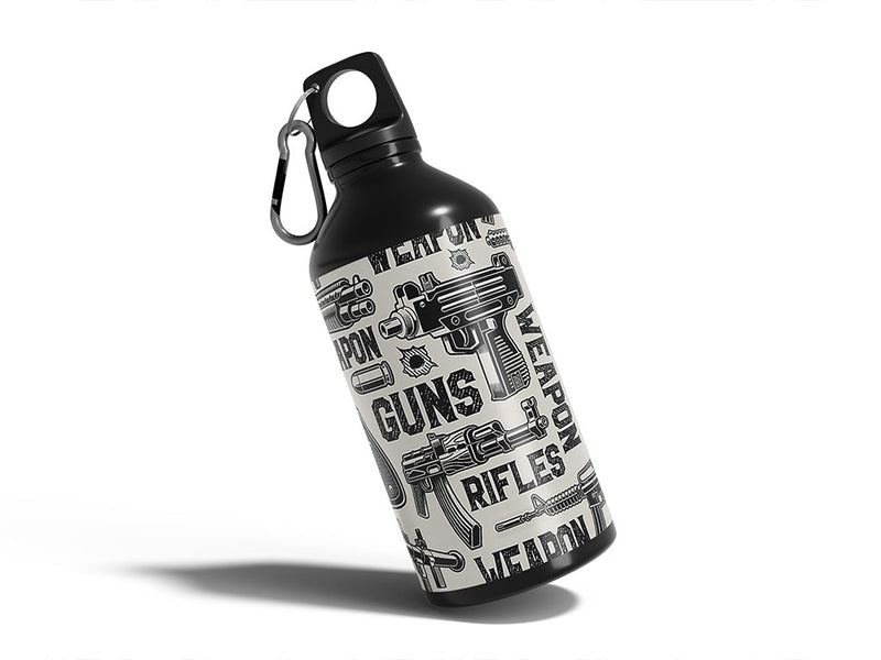 white arsenal weapon Water Bottle DIY Stickers
