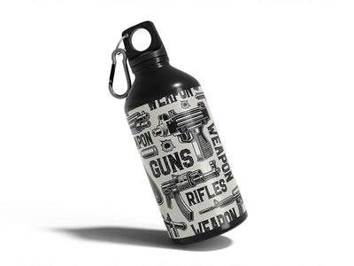 white arsenal weapon Water Bottle DIY Stickers