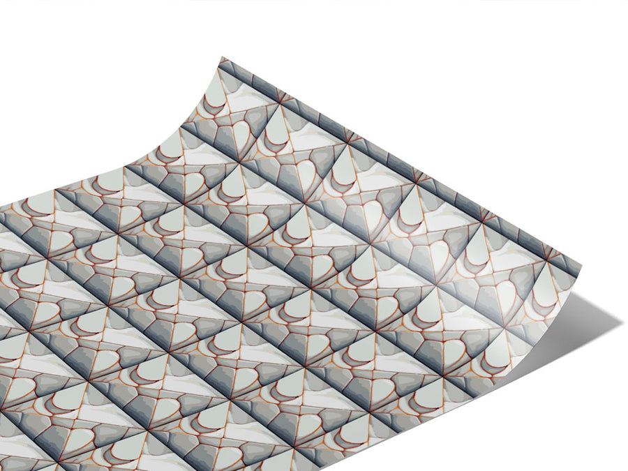 White Break Tile Vinyl Wraps~Rwraps Series 914 Digitally Printed Vinyl Wrap~1