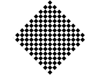 White Checkered Vinyl Wrap Pattern