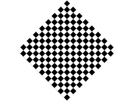 White Checkered Vinyl Wrap Pattern