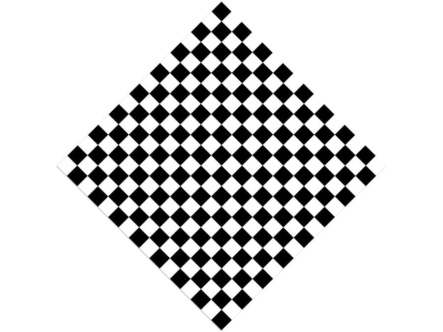 White Checkered Vinyl Wrap Pattern
