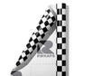White Checkered Wrap Film Sheets~Rwraps Series 914 White Checkered Scrolled Sheet~5