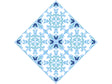 White Compass Tile Vinyl Wrap Pattern