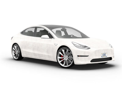 White  Concrete Vehicle Vinyl Wrap