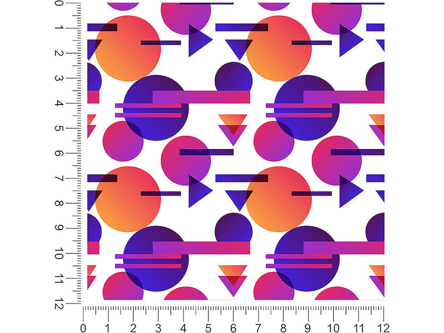 white cosmopolitan abstract geometric 1ft x 1ft Craft Sheets