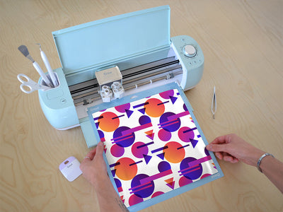 white cosmopolitan abstract geometric Cricut Compatible Vinyl