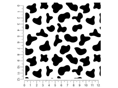 white cow animal print 1ft x 1ft Craft Sheets