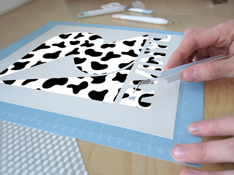 white cow animal print Easy Weed Craft Vinyl