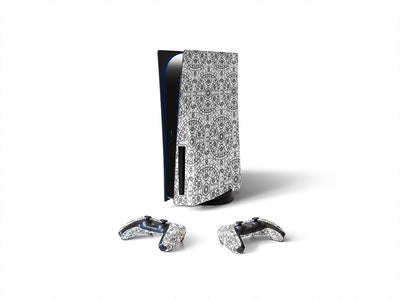 white cylindrical mandala Sony PS5 DIY Skin