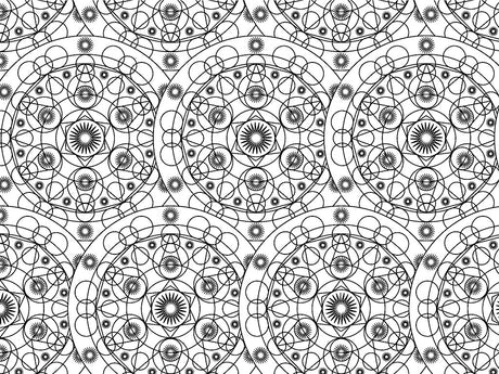 White Cylindrical Mandala Vinyl Wrap Pattern~Rwraps Series 914 Digitally Printed Vinyl Wrap~0