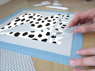 white dalmation animal print Easy Weed Craft Vinyl