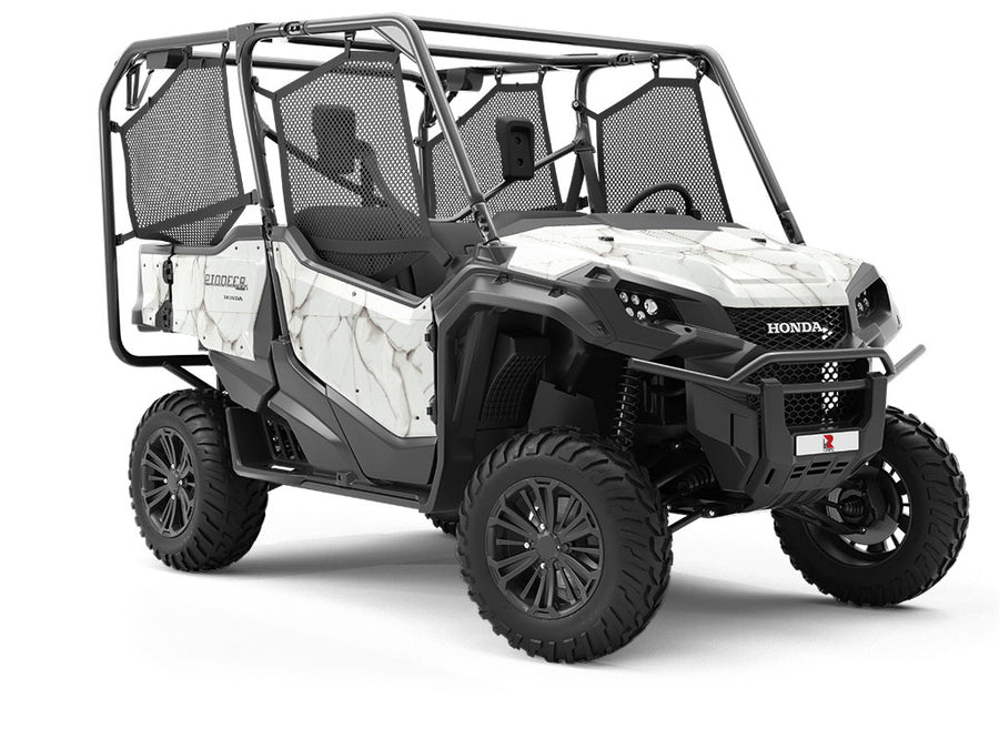 White Deviations Tile Utility Vehicle Vinyl Wrap