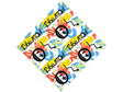 White Evolution Graffiti Vinyl Wrap Pattern