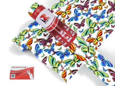 white flutter bug Craft Vinyl Roll